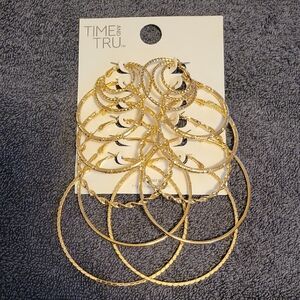 Earrings Gold Hoop Earrings Set